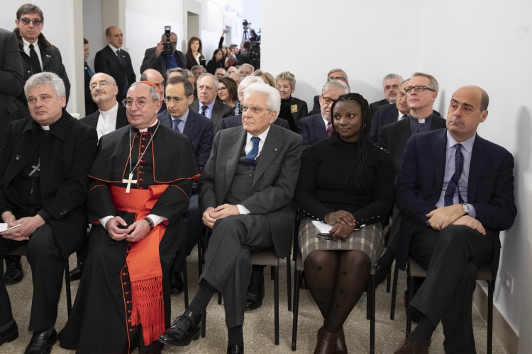  Il Presidente Sergio Mattarella all'inaugurazione del centro di accoglienza "Matteo Ricci"