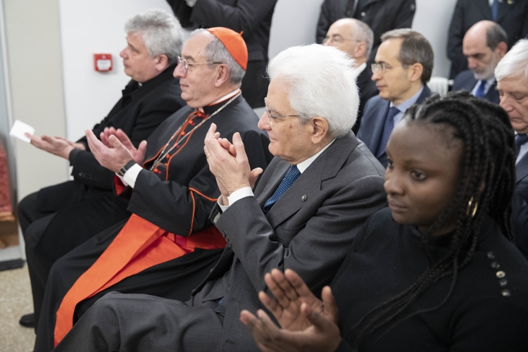 Il Presidente Sergio Mattarella all'inaugurazione del centro di accoglienza "Matteo Ricci"