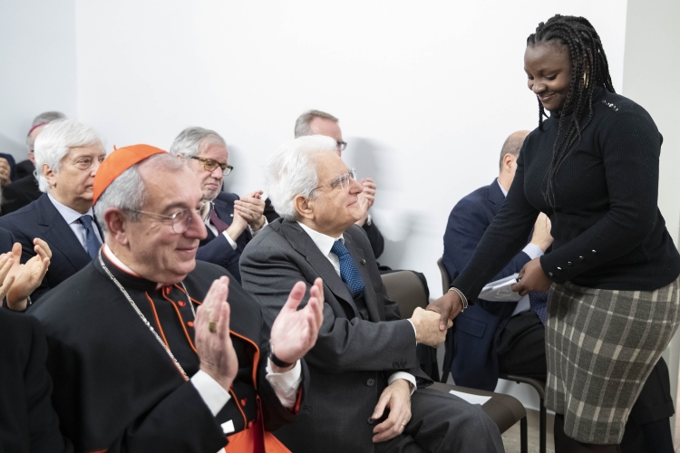  Il Presidente Sergio Mattarella all'inaugurazione del centro di accoglienza "Matteo Ricci"
