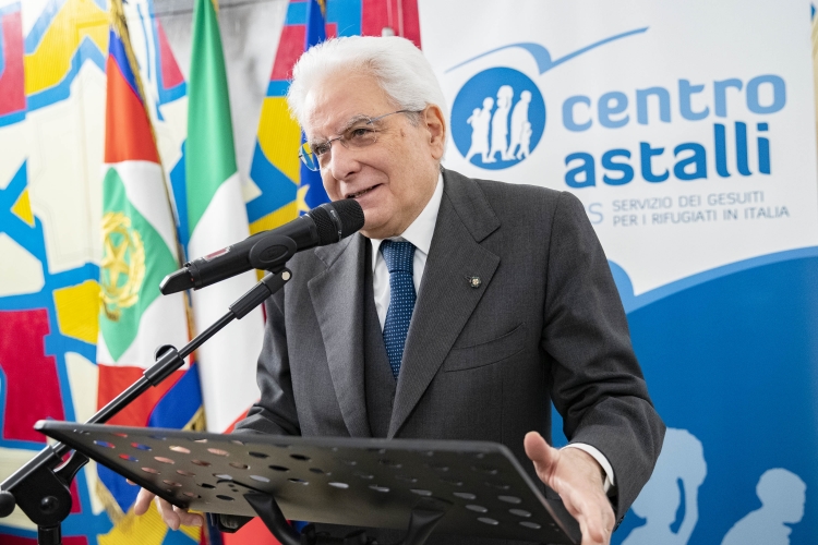  Il Presidente Sergio Mattarella all'inaugurazione del centro di accoglienza "Matteo Ricci"
