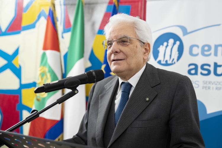  Il Presidente Sergio Mattarella all'inaugurazione del centro di accoglienza "Matteo Ricci"