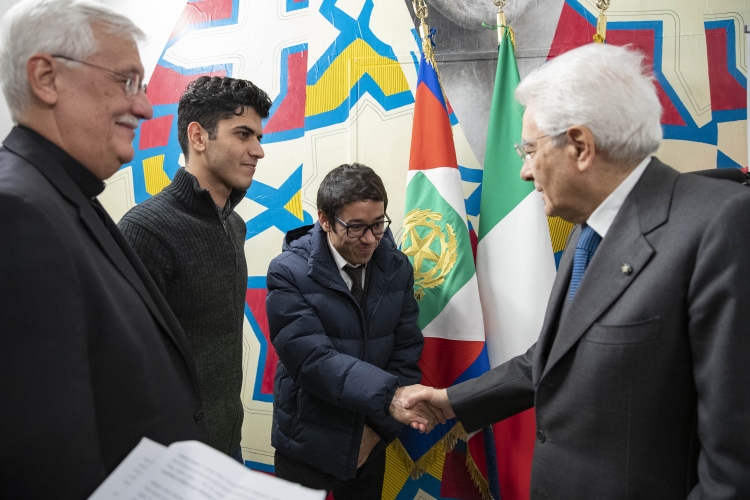  Il Presidente Sergio Mattarella all'inaugurazione del centro di accoglienza "Matteo Ricci"