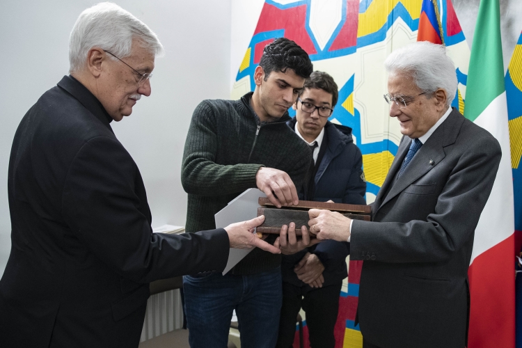  Il Presidente Sergio Mattarella all'inaugurazione del centro di accoglienza "Matteo Ricci"