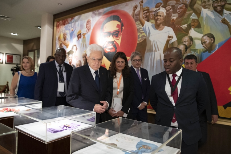 Il Presidente della Repubblica Sergio Mattarella visita il Memoriale di Agostinho Neto