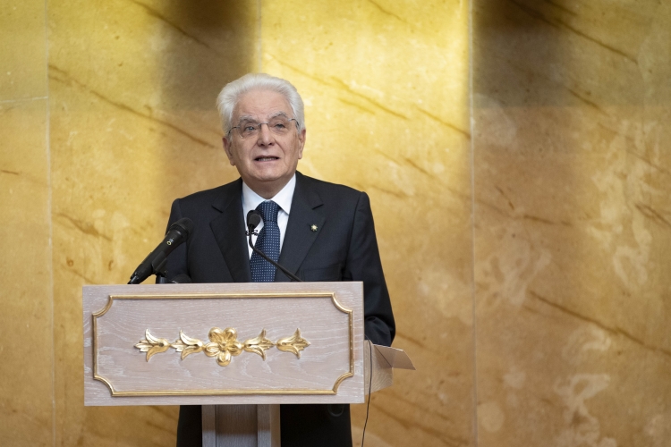 Il Presidente della Repubblica Sergio Mattarella all'Assemblea Nazionale durante la sua prolusione davanti ai parlamentari riuniti in sessione solenne