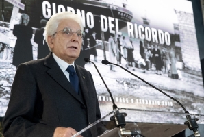 Il Presidente Sergio Mattarella in occasione della celebrazione del "Giorno del Ricordo"