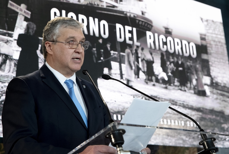 L'intervento di Antonio Ballarin, Presidente di Federesuli, in occasione della celebrazione del "Giorno del Ricordo"
