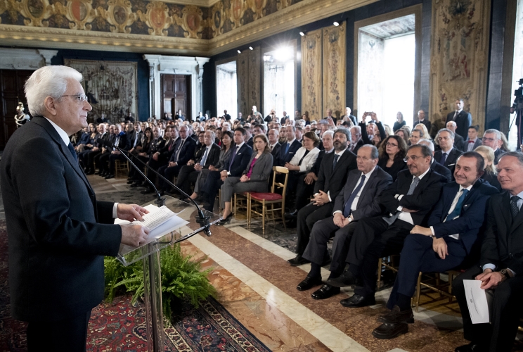 Il Presidente Sergio Mattarella rivolge il suo indirizzo di saluto in occasione della celebrazione del "Giorno del Ricordo"