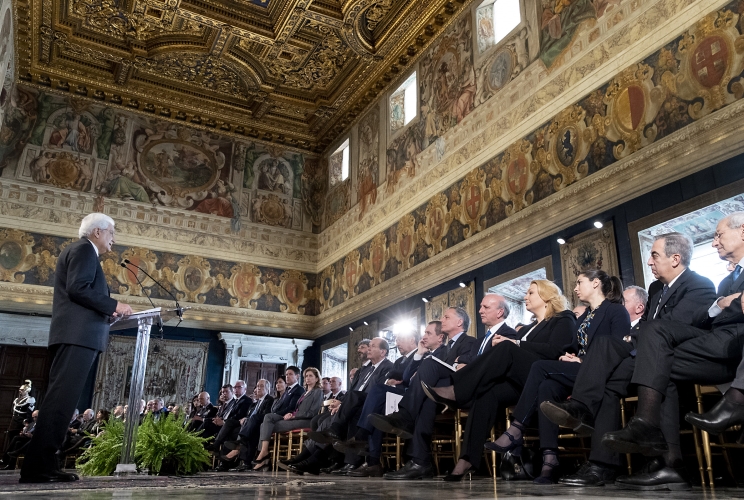 Il Presidente Sergio Mattarella rivolge il suo indirizzo di saluto in occasione della celebrazione del "Giorno del Ricordo"