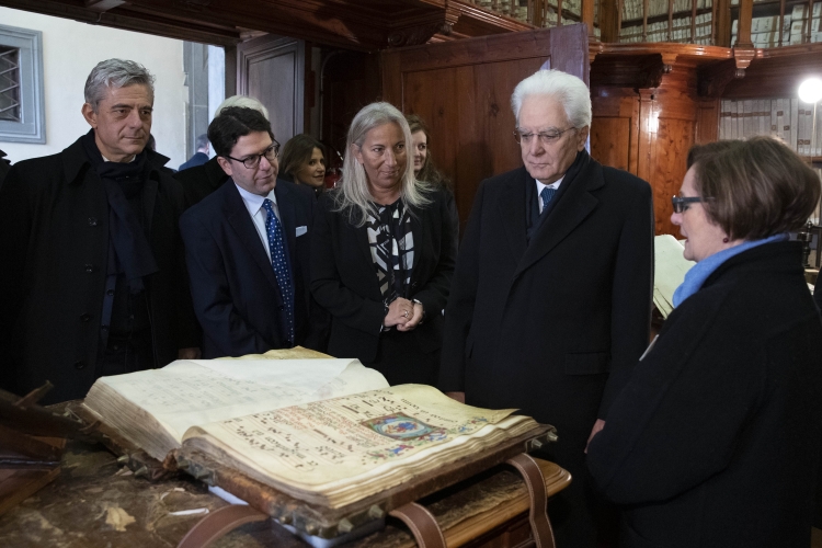 Il Presidente della Repubblica Sergio Mattarella visita l'Archivio Storico dell'Istituto degli Innocenti