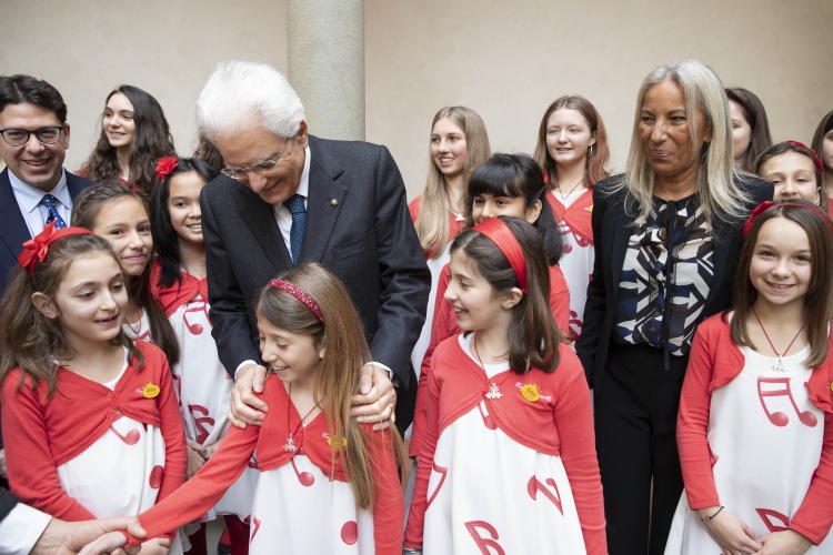 Il Presidente della Repubblica Sergio Mattarella alla cerimonia per i 600 anni di fondazione dell'Istituto degli Innocenti