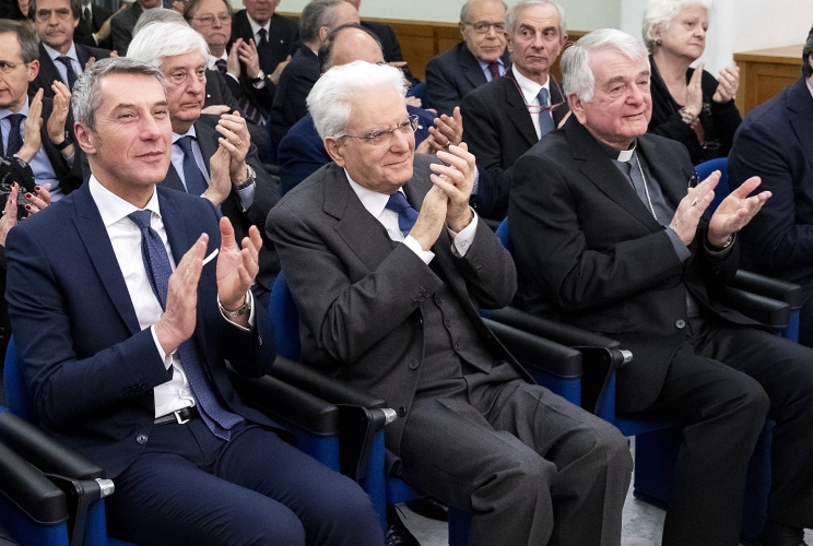 Il Presidente Sergio Mattarella in occasione del convegno dal titolo “Unione Europea: un percorso comune valorizzato dall’armonia tra identità diverse”