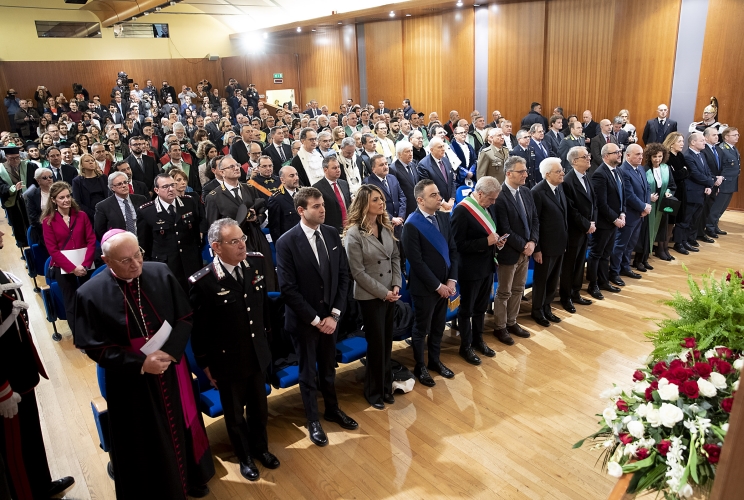 Il Presidente della Repubblica Sergio Mattarella in occasione della cerimonia di inaugurazione dell'anno accademico 2018/2019 dell'Università degli Studi della Tuscia