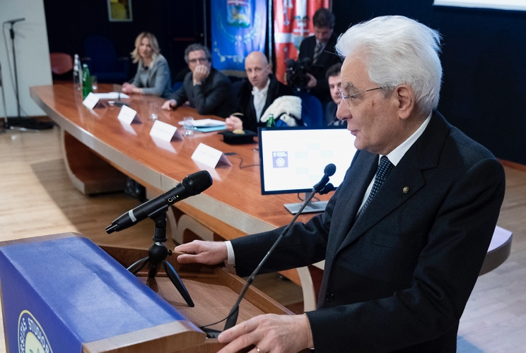 Il Presidente Mattarella alla cerimonia di inaugurazione dell’anno accademico dell’Universita della Tuscia