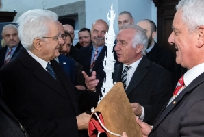Il Presidente Sergio Mattarella visita il Monastero di Santa Rosa