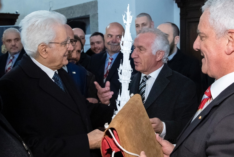 Il Presidente Sergio Mattarella visita il Monastero di Santa Rosa
