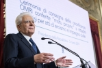 Cerimonia di consegna delle onorificenze O.M.R.I. conferite "motu proprio" dal Presidente Mattarella a cittadini distintisi per atti di eroismo e impegno civile