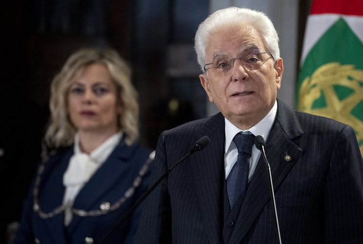 Il Presidente Sergio Mattarella in occasione della celebrazione della Giornata Internazionale della Donna, da titolo “Mai più schiave”