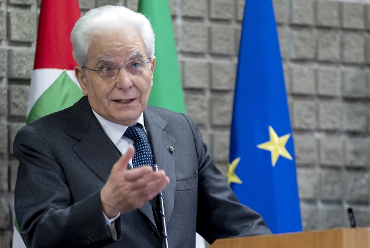 Il Presidente Sergio Mattarella alla cerimonia di apertura dell'anno accademico dell'Università degli Studi di Cassino e del Lazio Meridionale