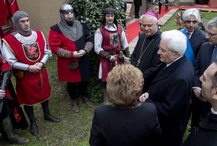 Il Presidente Sergio Mattarella alla inaugurazione dell'edizione 2019 della Fiera del Santo Patrono Benedetto 