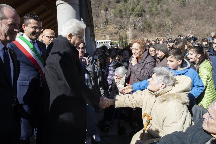 Il Presidente della Repubblica Sergio Mattarella al cimitero monumentale “Vittime del Vajont” 