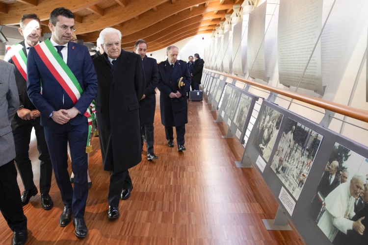 Il Presidente della Repubblica Sergio Mattarella a Longarone visita il Museo delle “Vittime del Vajont”