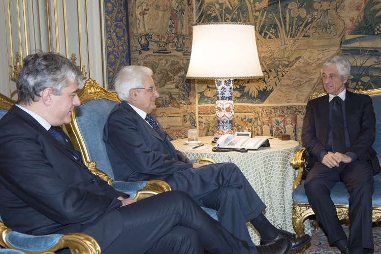 Il Presidente Sergio Mattarella incontra l'Onorevole Giovanni Rivera 
