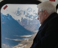 Mattarella sorvola a Belluno le zone colpite dalla tempesta Vaia