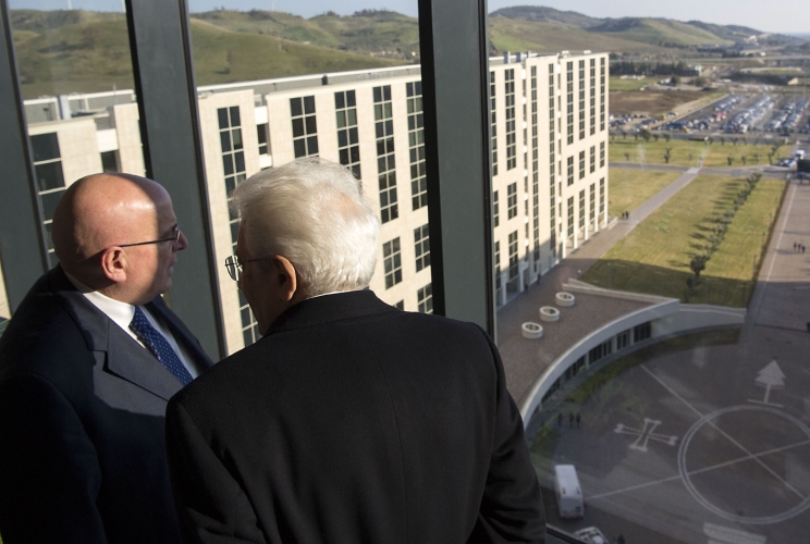 Il Presidente Sergio Mattarella con il Presidente della Regione Calabria