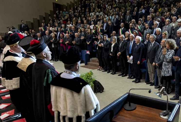Il Presidente Sergio Mattarella all'Università Politecnica delle Marche in occasione della cerimonia di inaugurazione dell'anno accademico 2018/2019 dell'Ateneo