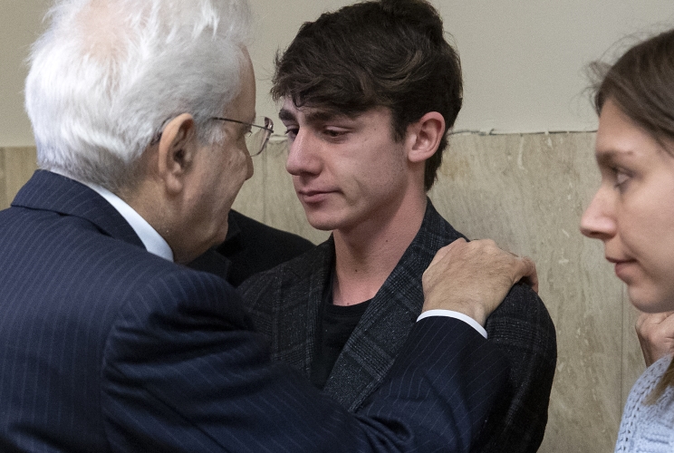 Il Presidente Sergio Mattarella incontra i familiari della strage avvenuta nella discoteca "Lanterna Azzurra" di Corinaldo