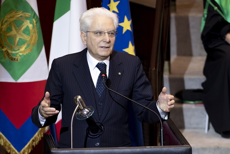 Il Presidente della Repubblica Sergio Mattarella in occasione della cerimonia di inaugurazione dell’Anno Accademico 2018-2019 dell’Università Politecnica delle Marche
