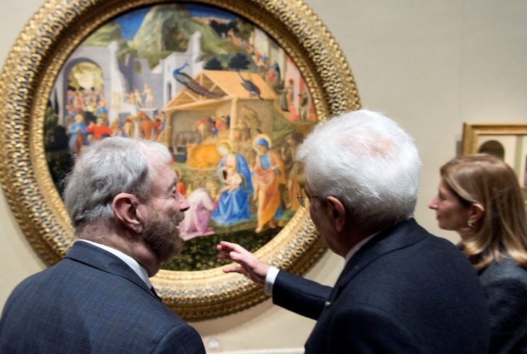 Il Presidente Sergio Mattarella visita la collezione italiana alla National Gallery
