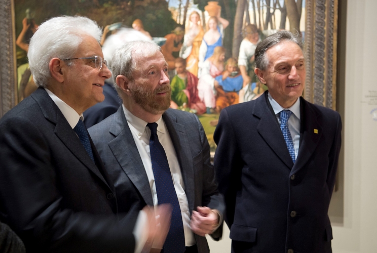 Il Presidente Sergio Mattarella visita la collezione italiana alla National Gallery