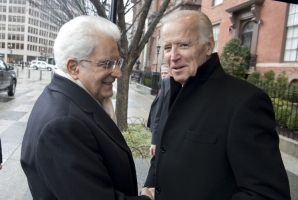 Mattarella con Biden