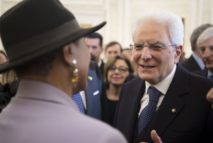 Il Presidente Sergio Mattarella in occasione del ricevimento offerto dal Rappresentante Permamente presso le Nazioni Unite 