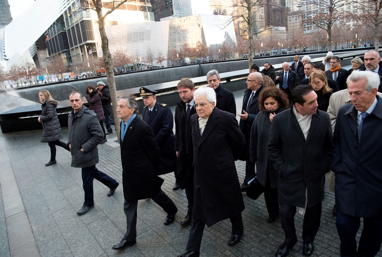Il Presidente Sergio Mattarella  al Ground Zero