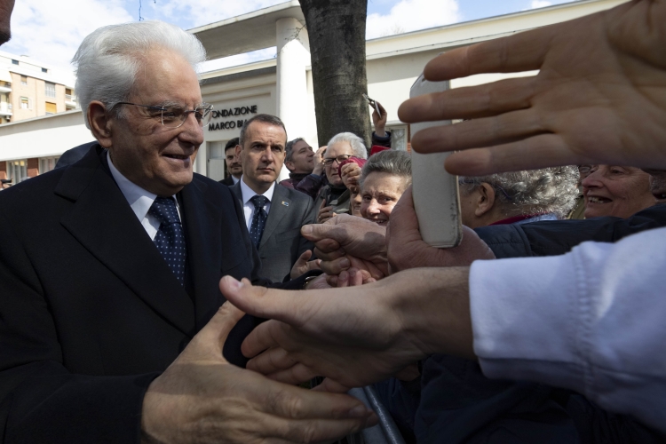 Il Presidente della Repubblica Sergio Mattarella al termine del XVII Convegno Internazionale in ricordo di Marco Biagi 