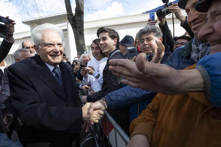 Il Presidente della Repubblica Sergio Mattarella al termine del XVII Convegno Internazionale in ricordo di Marco Biagi 
