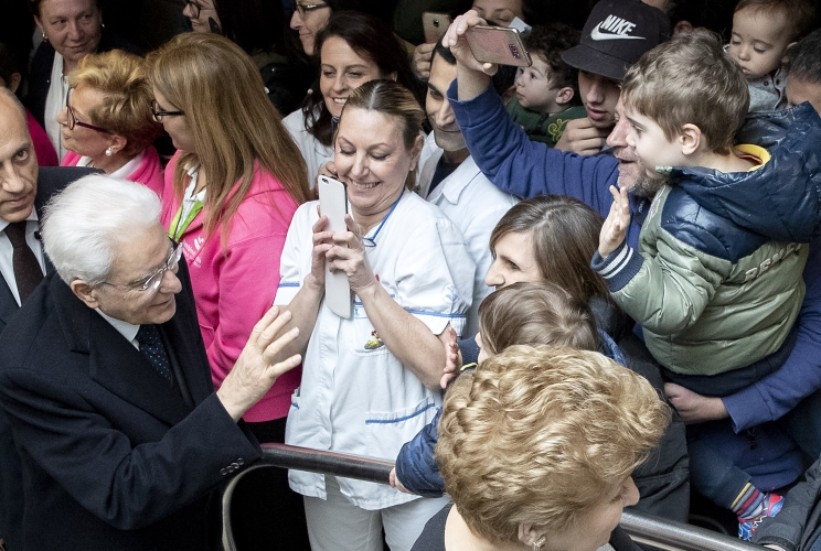 Il Presidente Sergio Mattarella all’Ospedale Pediatrico Bambino Gesù, in occasione del 150° anniversario della fondazione