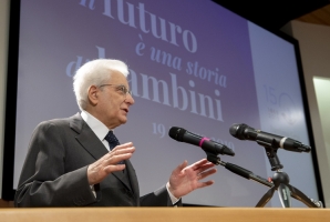 Il Presidente Sergio Mattarella all’Ospedale Pediatrico Bambino Gesù, in occasione del 150° anniversario della fondazione