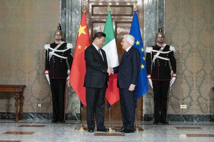 Il Presidente della Repubblica Sergio Mattarella con  Xi Jinping, Presidente della Repubblica Popolare Cinese
