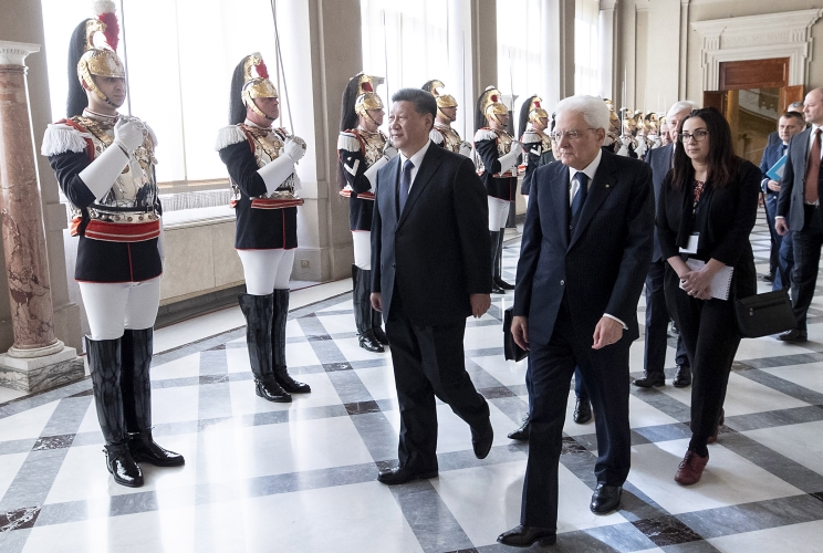 Roma - Il Presidente della Repubblica Sergio Mattarella con il Presidente della Repubblica Popolare Cinese XI Jinping, oggi 22 marzo 2019.
(Foto di Paolo Giandotti - Ufficio per la Stampa e la Comunicazione della Presidenza della Repubblica)