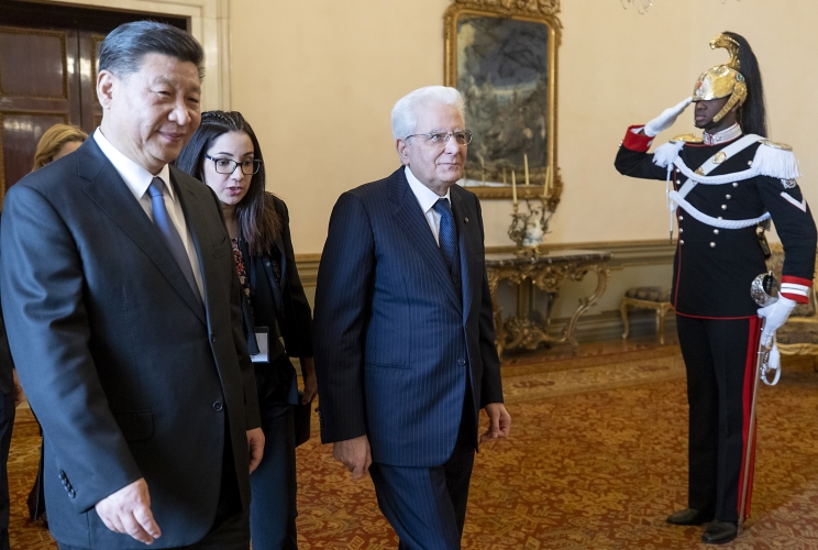 Roma - Il Presidente della Repubblica Sergio Mattarella con il Presidente della Repubblica Popolare Cinese XI Jinping, oggi 22 marzo 2019.
(Foto di Paolo Giandotti - Ufficio per la Stampa e la Comunicazione della Presidenza della Repubblica)