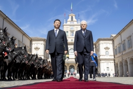 Congedo del Presidente della Repubblica Popolare Cinese, S.E. il Signor Xi Jinping, e la Signora Peng Liyuan in Visita di Stato