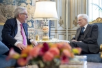 Mattarella incontra il Presidente della Commissione Europea, Sig. Jean-Claude JUNCKER.