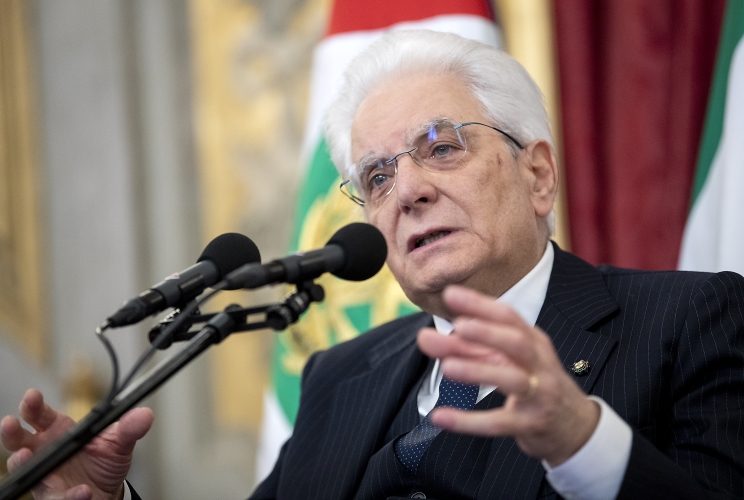 Il Presidente Sergio Mattarella nel corso dell'Incontro con alcune scolaresche delle Scuole secondarie di secondo grado