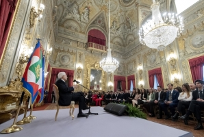 Incontro del Presidente Mattarella con alcune scolaresche delle Scuole secondarie di secondo grado