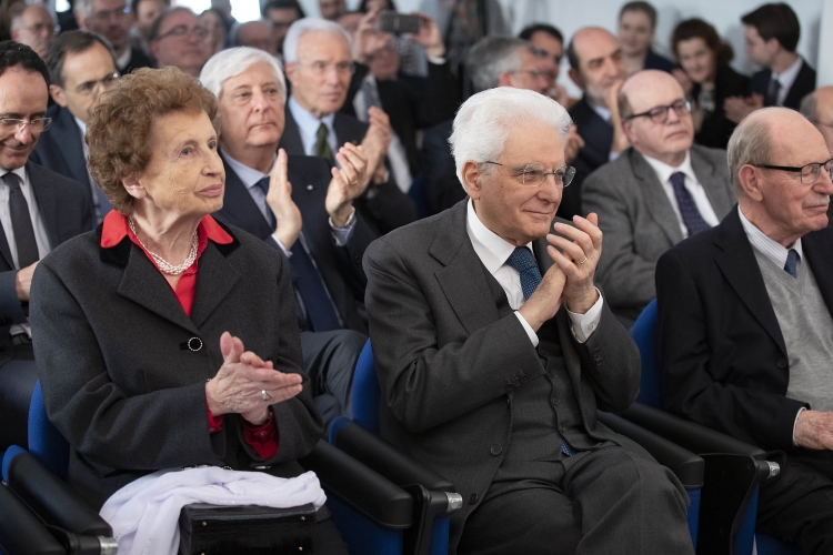 Il Presidente Sergio Mattarella nel corso della presentazione dell’Edizione nazionale dell’Epistolario di Alcide De Gasperi. 

