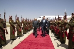 Arrivo all’aeroporto militare King Hussein di Al Mafraq.